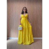 Vestido Longo Feminino Viscose