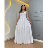 Vestido Longo Feminino Viscose