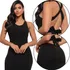Vestido Longo Festa Acinturado Elegante Amarração Fenda Luxo