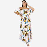 Vestido Longo Floral Estampa