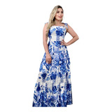 Vestido Longo Floral Feminino