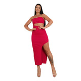 Vestido Longo Grecia Canelado
