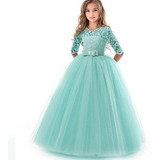 Vestido Longo Infantil Festa Daminha Cinderela Bela Royal