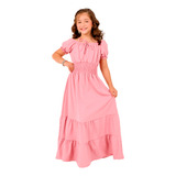 Vestido Longo Infantil Juvenil