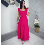 Vestido Longo Luxo Feminina