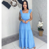 Vestido Longo Luxo Feminina