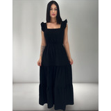 Vestido Longo Luxo Feminina