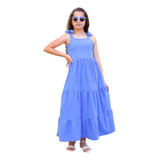 Vestido Longo Menina Infantil