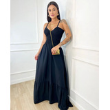 Vestido Longo Mini Decote