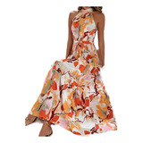 Vestido Longo Patchwork Com