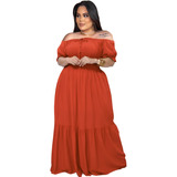 Vestido Longo Plus Size