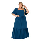 Vestido Longo Plus Size