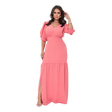 Vestido Longo Princesa Com