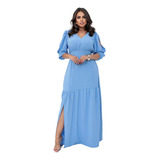 Vestido Longo Princesa Com