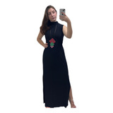 Vestido Longo Regata Com