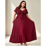 Vestido Longo Saia Babado