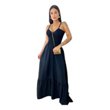 Vestido Longo Tendência Verão Madrinha Casual Veste Bem