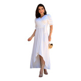 Vestido Longo Transpassado Evangelico