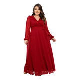 Vestido Longo Tule Com