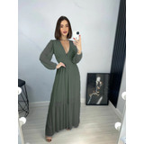 Vestido Longo Tule Com