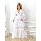 Vestido Longo Tule Com