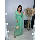 Vestido Longo Tule Com