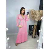 Vestido Longo Tule Com