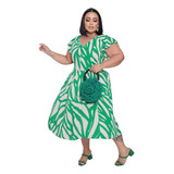 Vestido Longuete Midi Plus