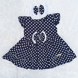 Vestido Luxo Para Bebê Algodão Estampado