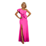 Vestido Luxuoso Longo Mangas