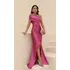 Vestido Madrinha Sem Brilho Acetinado Sereia Com Gravata Mry
