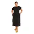 Vestido Manga Curta Plus Size Veste Até 48 Moda Feminina