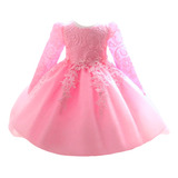 Vestido Manga Longa Bebe