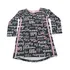 Vestido Manga Longa Em Cotton Hellokitty