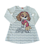 Vestido Manga Longa Infantil Malha Menina Personagem Inverno