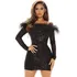 Vestido Manga Longa Lantejoulas Tamanhos Grandes Noiva