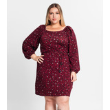 Vestido Manga Longa Plus