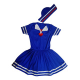 Vestido Marinheira Infantil Zilda