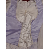 Vestido Medieval Lilaz Com Branco. Ideal P Festa.