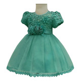 Vestido Menina Princesa Verde