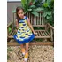 Vestido Meninas Modinha Criança Floral Amarelo Lindo - Tam 8