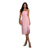 Vestido Midi Alfaiataria Ombro