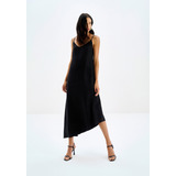 Vestido Midi Assimetrico Com