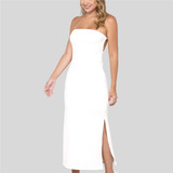 Vestido Midi Com Fenda