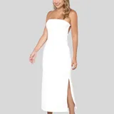 Vestido Midi Com Fenda