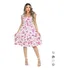 Vestido Midi Decote Quadrado Manga Curta Malha Lindo Barato