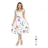 Vestido Midi Decote Quadrado Manga Curta Malha Lindo Barato