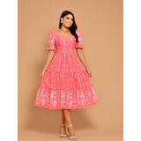 Vestido Midi Elegante Estampado
