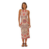 Vestido Midi Estampado Romance