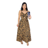 Vestido Midi Feminino Alcinha